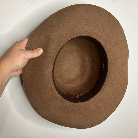 Carbine 100% wool hat with braid trim size 7 - Picture 3 of 5